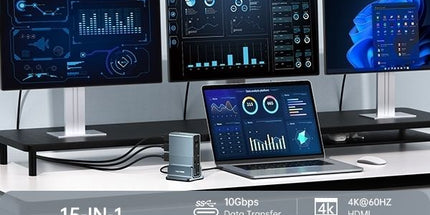 ACASIS DS-7A15 15-in-1 USB-C Dock Triple 4K HDMI DP 10Gbps PD Docking Station