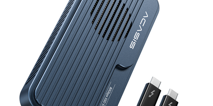 ACASIS TB501PRO USB4 v2 80Gbps M.2 NVMe SSD Enclosure Thunderbolt 5/4/3 6,000MB/s PCIe Gen5 Ready Active Cooling Fan
