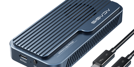 ACASIS TB501PRO USB4 v2 80Gbps M.2 NVMe SSD Enclosure Thunderbolt 5/4/3 6,000MB/s PCIe Gen5 Ready Active Cooling Fan