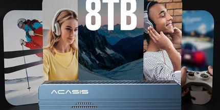 ACASIS TBU405PRO USB4 NVMe M.2 SSD Enclosure 40Gbps 2280 w/ Cooling Fan