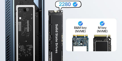 ACASIS TBU405PRO USB4 NVMe M.2 SSD Enclosure 40Gbps 2280 w/ Cooling Fan