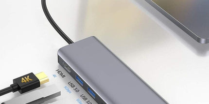 INTACT 9826T 7-in-1 USB-C Adapter HDMI/RJ45/USB3.0*2/SD/TF/ Type-C PD