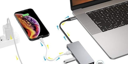 INTACT 9845T 11-in-1 USB-C Adapter HDMI/USB3.0*2/USB2.0*3/TypeC/SD*2/TF/ USB-C PD