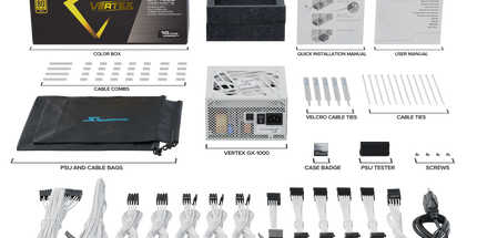 Seasonic VERTEX GX-1000 White 1000W ATX 3.0 Gold Modular PSU