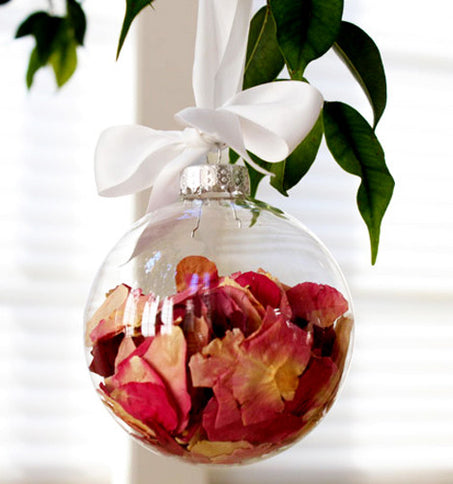 24 Bulk Buy Pack of Glass Bauble 10cm Diameter Round Clear