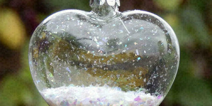 50 Wholesale Pack Iridescent Glass Heart Ornaments Fillable Baubles for Christmas Party Wedding DIY Craft Decorations