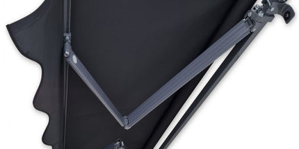 2.92m Black Fabric/Dark Grey Frame Manual Retractable Folding Arm Awning Tyack eCommerce Solutions