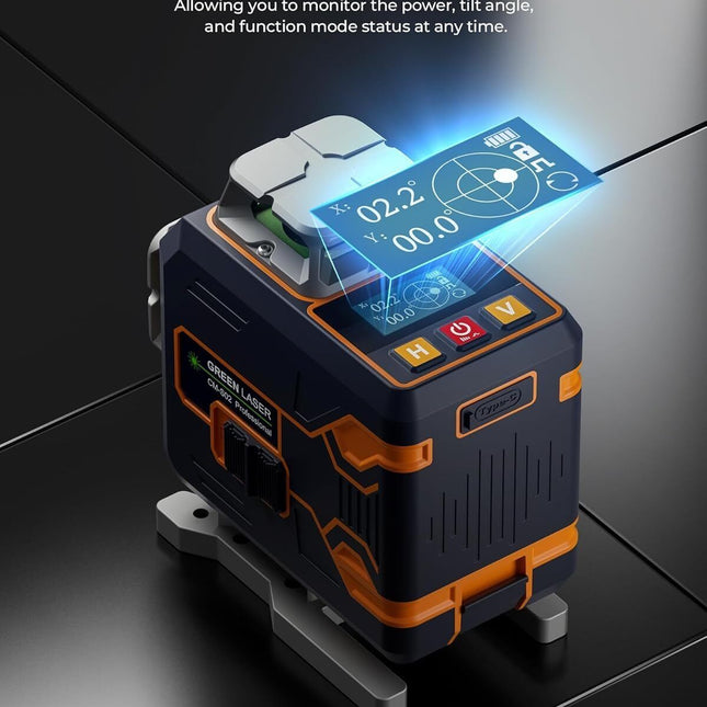 CIGMAN 4x360° 16 Lines Laser Level with Remote&APP Control, Self Leveling CM-S02