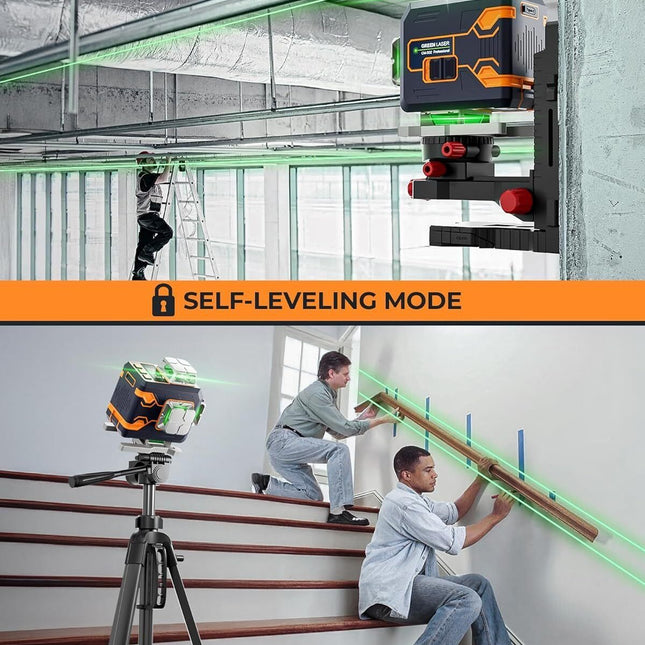 CIGMAN 4x360° 16 Lines Laser Level with Remote&APP Control, Self Leveling CM-S02