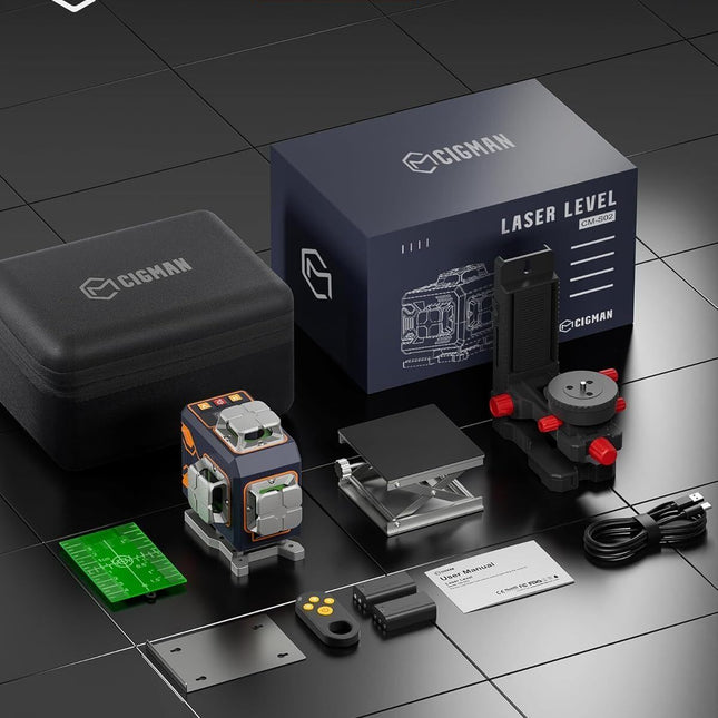 CIGMAN 4x360° 16 Lines Laser Level with Remote&APP Control, Self Leveling CM-S02