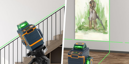 CIGMAN Green Laser Level 3 x 360°, Self-Leveling Construction Laser CM701SE