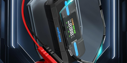 Car Jump Starter with Air Compressor, Hemingson 160PSI 3000A Portable Car Battery Jump Starter (9.0L Gas/8.0L Diesel), 12V Car Battery Jump Box Jumper Starter with Oversized LCD Display, Lights