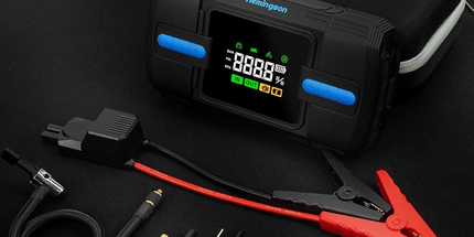 Car Jump Starter with Air Compressor, Hemingson 160PSI 3000A Portable Car Battery Jump Starter (9.0L Gas/8.0L Diesel), 12V Car Battery Jump Box Jumper Starter with Oversized LCD Display, Lights