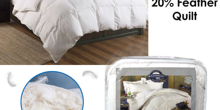 Luxury Duck 80% Down 20% Feather Quilt Queen