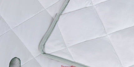 Bianca Coleraine White Floral Printed Bedspread Set Super King