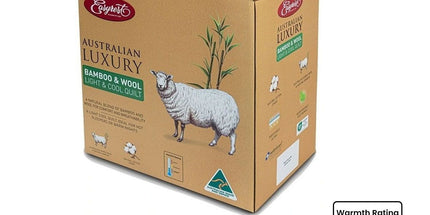 Easyrest Australian Made Light & Cool Bamboo / Wool Quilt for Spring/ Summer Single