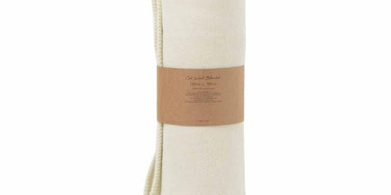 Little Gem Cream Australian Wool Cot Blanket 120 x 160 cm