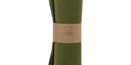 Little Gem Green Australian Wool Cot Blanket 120 x 160 cm