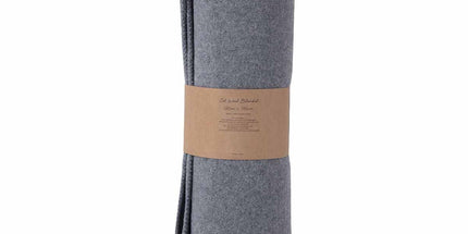 Little Gem Grey Australian Wool Cot Blanket 120 x 160 cm