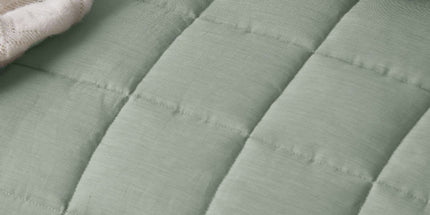 Vintage Design Homewares Sage French Linen Coverlet Set Queen