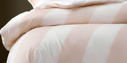 Accessorize Regency Natural Striped Washed Cotton Quilt Cover Set Queen