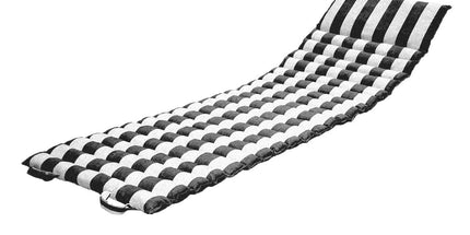 Rans Black Alfresco Cotton Outdoor Indoor Lounge Mat 62 x 194 cm
