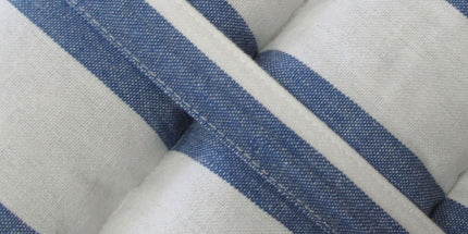 Rans Blue Alfresco Cotton Outdoor Indoor Lounge Mat 62 x 194 cm