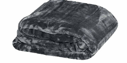 750gsm 3.5kg Double Layer Faux Mink Blanket Queen 200x240 cm Shark