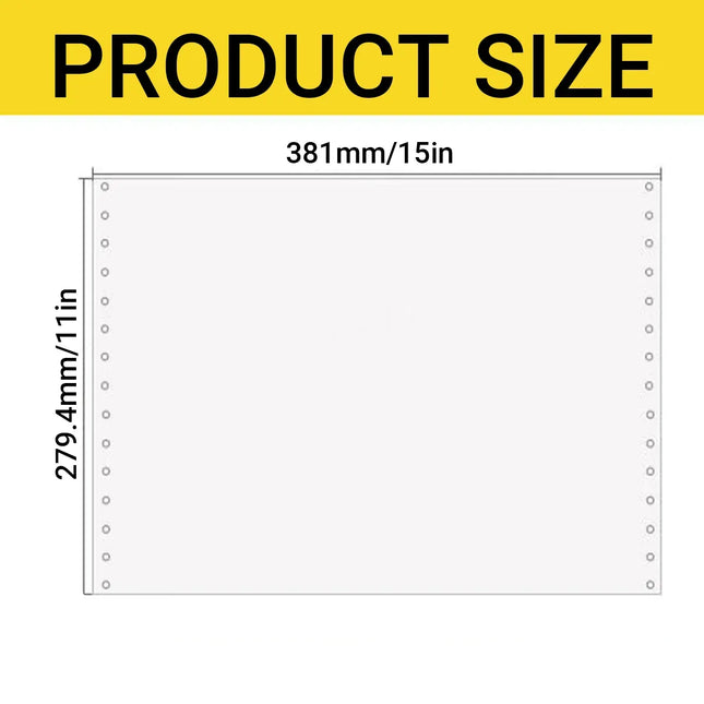 2000 Sheets Dot Matrix Printer Paper 1 Ply A3 Invoice Report Form Printing
