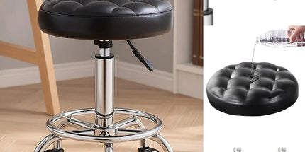 Bar Stool Swivel Height Adjustable Round Stool for Kitchen Bar Home Office