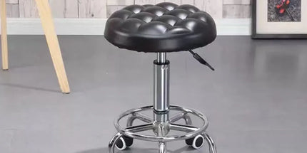 Bar Stool Swivel Height Adjustable Round Stool for Kitchen Bar Home Office