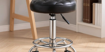 Bar Stool Swivel Height Adjustable Round Stool for Kitchen Bar Home Office
