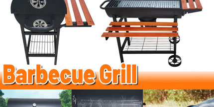 Barbecue Grill Portable Outdoor BBQ Rack Detachable Stand For Garden Picnic Use
