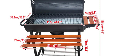 Barbecue Grill Portable Outdoor BBQ Rack Detachable Stand For Garden Picnic Use