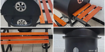 Barbecue Grill Portable Outdoor BBQ Rack Detachable Stand For Garden Picnic Use