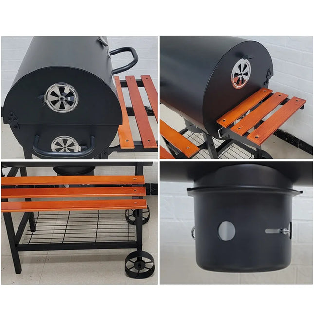 Barbecue Grill Portable Outdoor BBQ Rack Detachable Stand For Garden Picnic Use