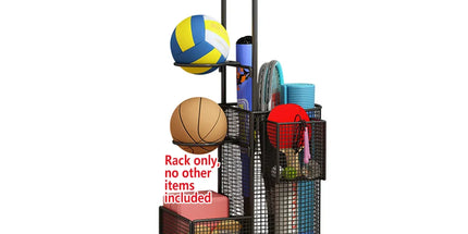 Home Sports Equipment Storage Rack for Mats Balls Sports Equipment Sturdy