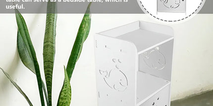 Home Storage Cabinet Nightstand with Drawer and Shelf for Bedroom Living Room