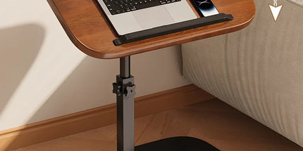 Adjustable Height Coffee Table Nightstand Sturdy Easy to Clean for Home Bedroom