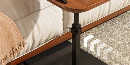 Adjustable Height Coffee Table Nightstand Sturdy Easy to Clean for Home Bedroom