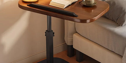 Adjustable Height Coffee Table Nightstand Sturdy Easy to Clean for Home Bedroom