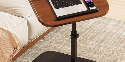 Adjustable Height Coffee Table Nightstand Sturdy Easy to Clean for Home Bedroom