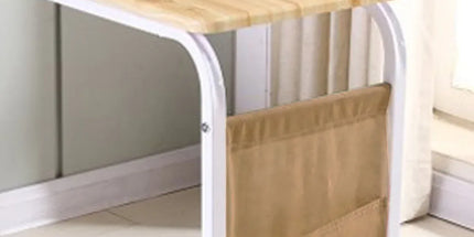 Mobile Coffee Table Tea Table Computer Desk with Wheels for Living Room Home