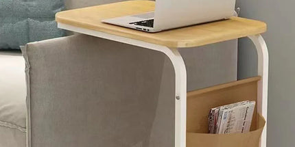 Mobile Coffee Table Tea Table Computer Desk with Wheels for Living Room Home