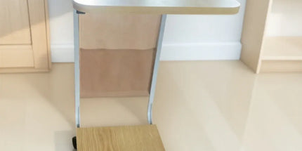 Mobile Coffee Table Tea Table Computer Desk with Wheels for Living Room Home