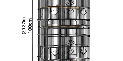 Parrot Cage Large Size Bird Cage Luxury Villa Style Metal Aviary for Pet Indoor