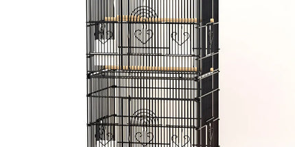 Parrot Cage Large Size Bird Cage Luxury Villa Style Metal Aviary for Pet Indoor