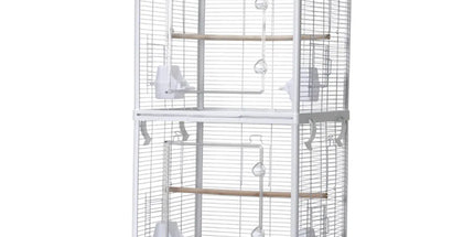 Bird Cage Double Layer Metal Villa Large Size Aviary House for Parrot Pet Indoor
