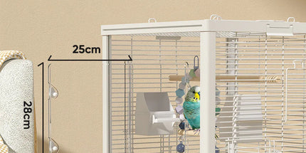 Bird Cage Double Layer Metal Villa Large Size Aviary House for Parrot Pet Indoor