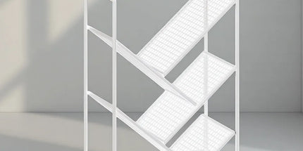 Mobile Wheeled Small Bookshelf Floor Storage Rack for Home Office Storage